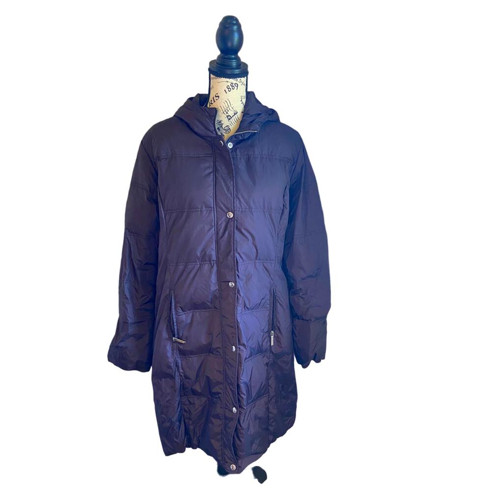 Michael Kors Brown Long Puffer Coat Size XL